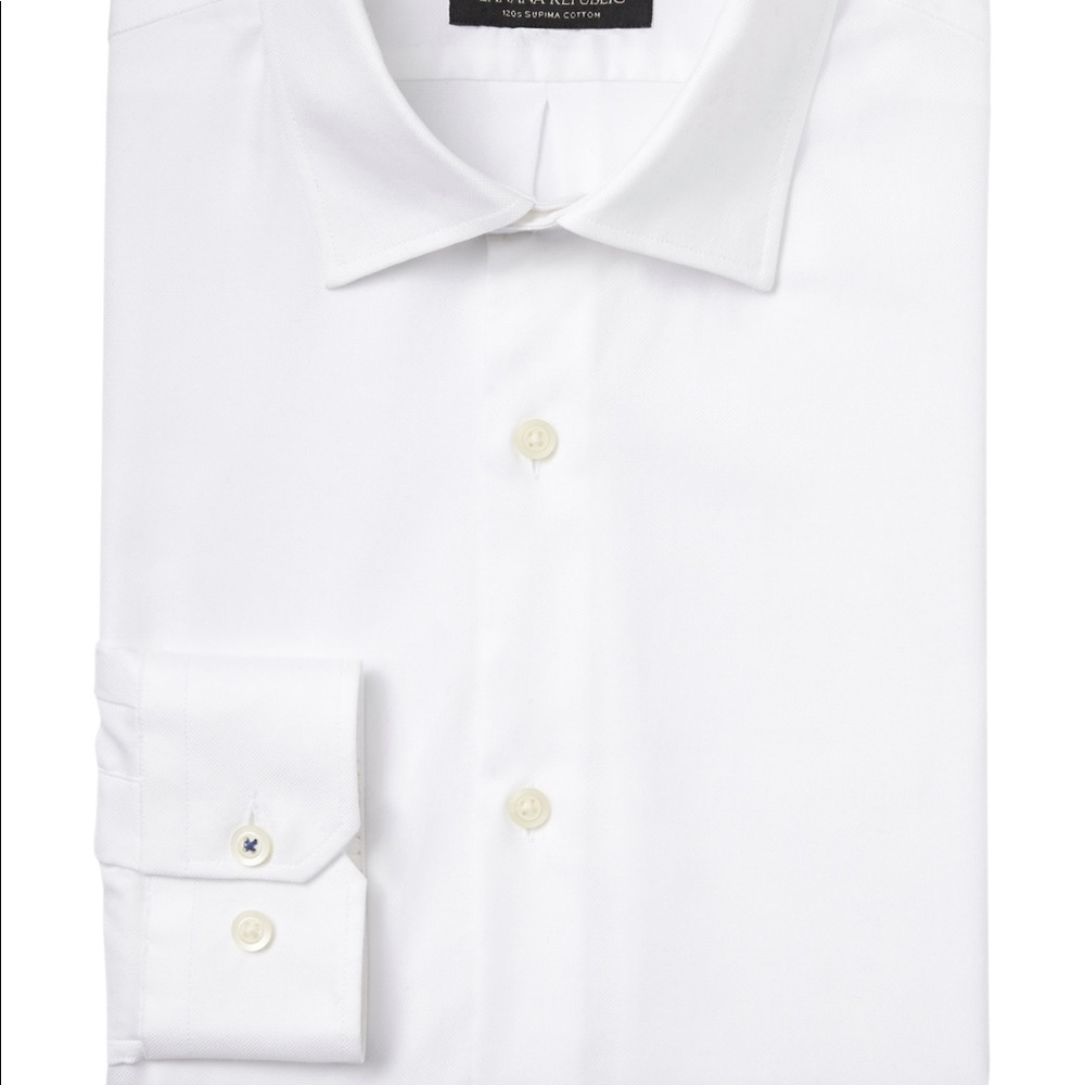 Banana Republic TALL white dress shirt NWT